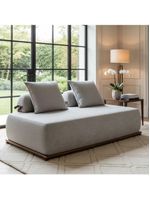 Sofá 3 Lugares Decoração Lazer Sala Ibiza Spz 180cm Bouclé - Amarena Móveis Cinza-3302