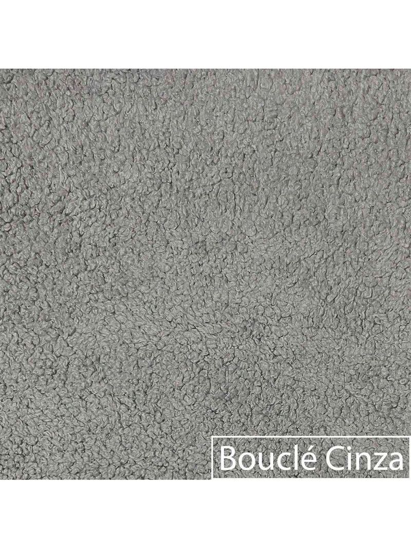 Sofá 3 Lugares Decoração Lazer Sala Ibiza Spz 180cm Bouclé - Amarena Móveis Cinza-3302