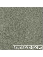 Kit Sofá Modular 4 Lugares 360cm Moderno Curvo Orgânico Duna Bouclé Verde Oliva