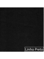 Kit Sofá Modular 5 Lugares Moderno Curvo Orgânico Adapt Linho - Amarena Móveis Preto