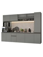 Armário de cozinha completa 280 cm suspensa  nice madesa 04