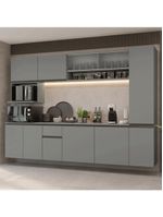 Armário de cozinha completa 280 cm suspensa  nice madesa 04