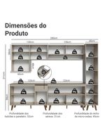 Armário de cozinha completa 280 cm  nice madesa 02