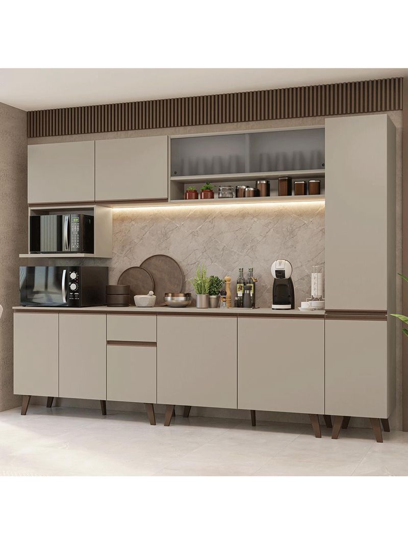 Armário de cozinha completa 280 cm  nice madesa 02