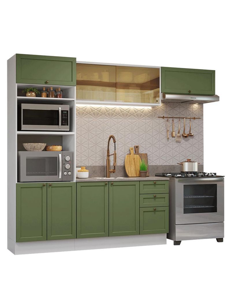 Armário de cozinha completa 270 cm vik madesa 04
