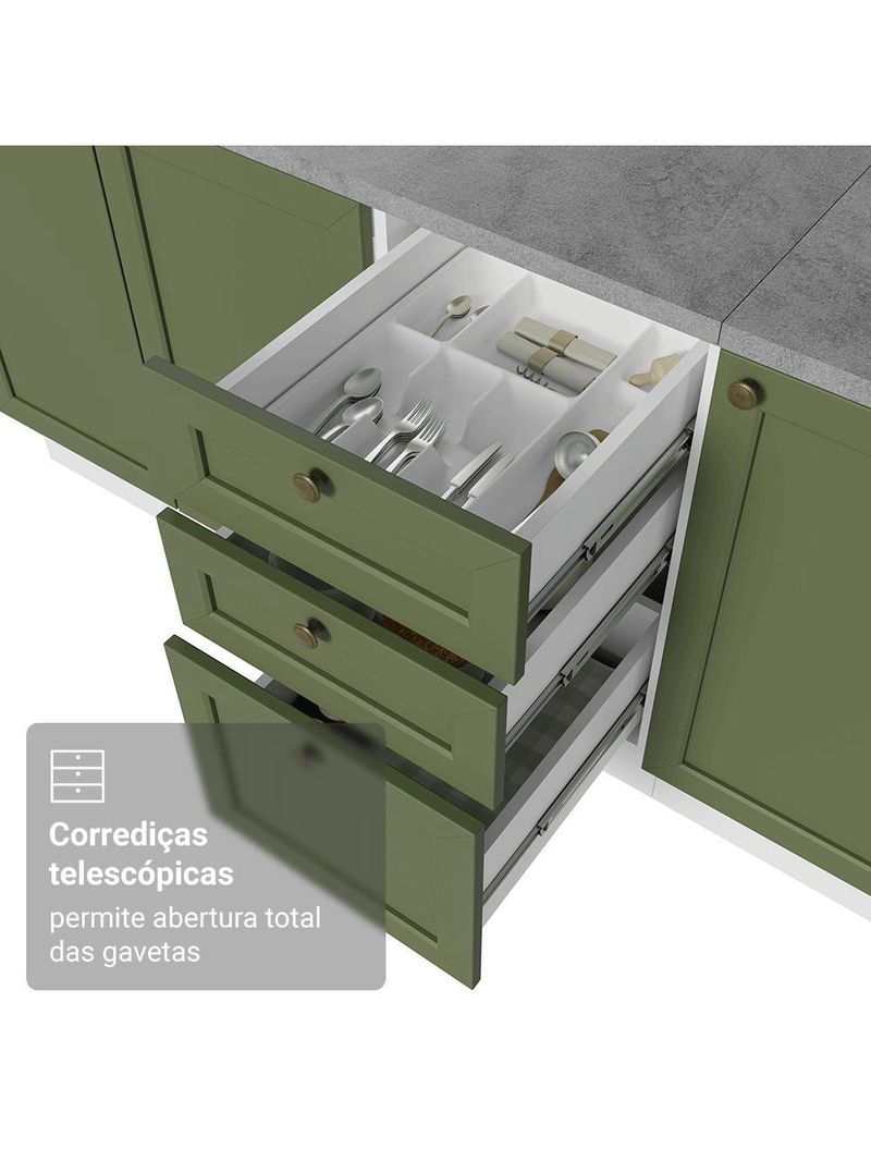 Armário de cozinha completa 270 cm vik madesa 04