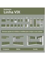 Armário de cozinha completa 270 cm vik madesa 04
