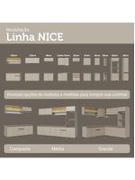 Armário de cozinha completa 280 cm  nice madesa 02