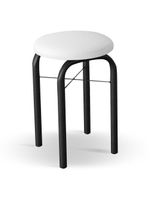 Mesa De Cozinha Bistrô Porto Branco 120cm Com 2 Banquetas Industriais Maviê Branco/preto - Mpozenato