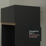 Armário de cozinha completa 250cm preto reims madesa 06