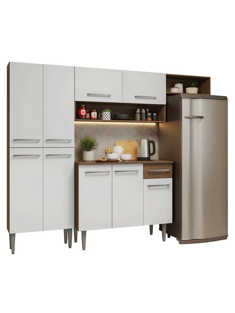 Armário de cozinha completa 229cm emilly madesa 016