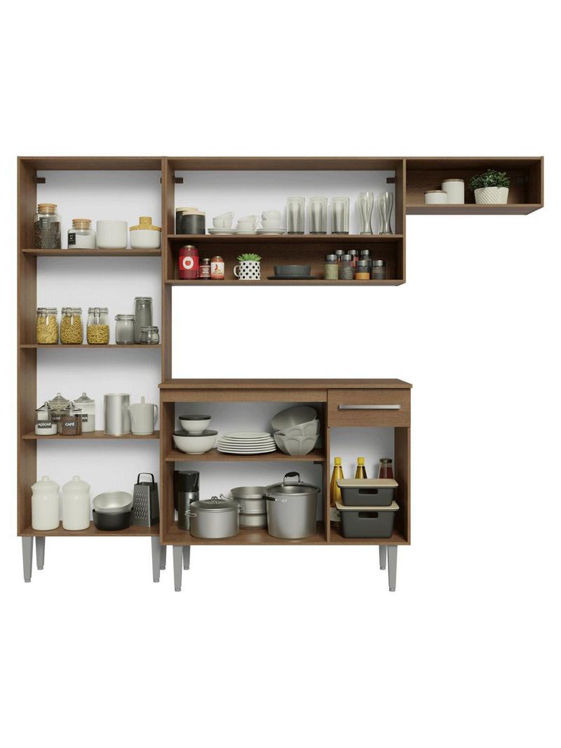 Armário de cozinha completa 229cm emilly madesa 016