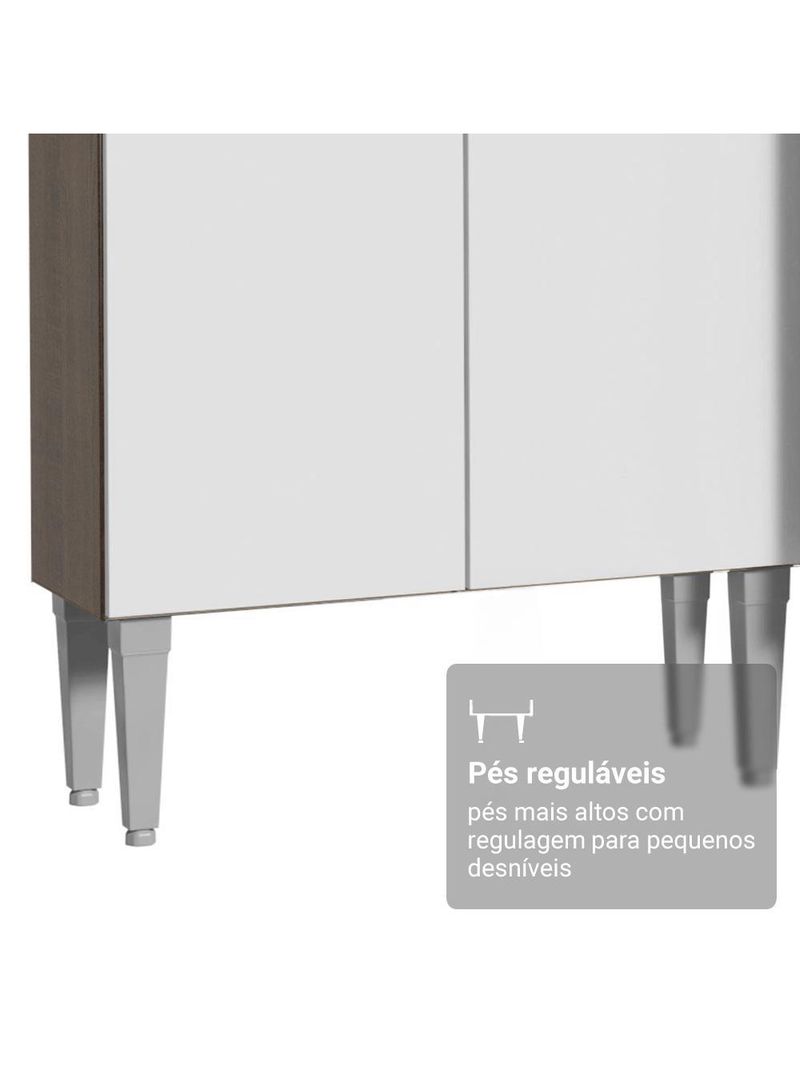 Armário de cozinha completa 229cm emilly madesa 016