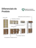 Armário de cozinha completa 100% mdf 310 cm smart madesa 03