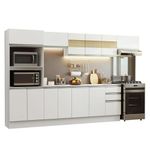 Armário de cozinha completa 100% mdf 310 cm smart 02