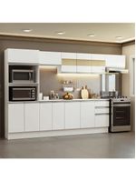 Armário de cozinha completa 100% mdf 310 cm smart 02