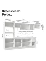Armário de cozinha completa 100% mdf 310 cm smart 02