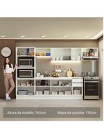 Armário de cozinha completa 100% mdf 310 cm smart 02