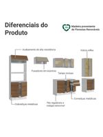 Armário de cozinha completa 100% mdf 310 cm smart madesa 04