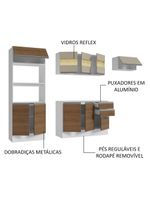 Armário de cozinha completa 100% mdf 250cm smart madesa 03