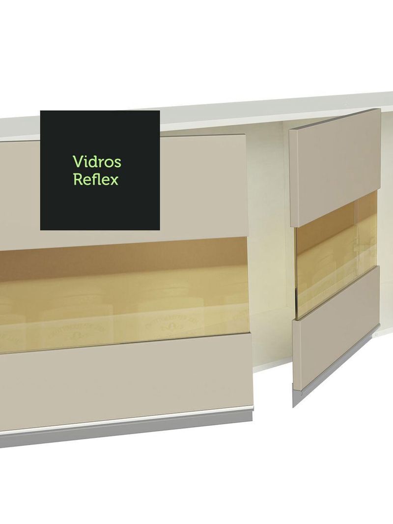 Armário de cozinha completa 100% mdf 250cm smart madesa 03