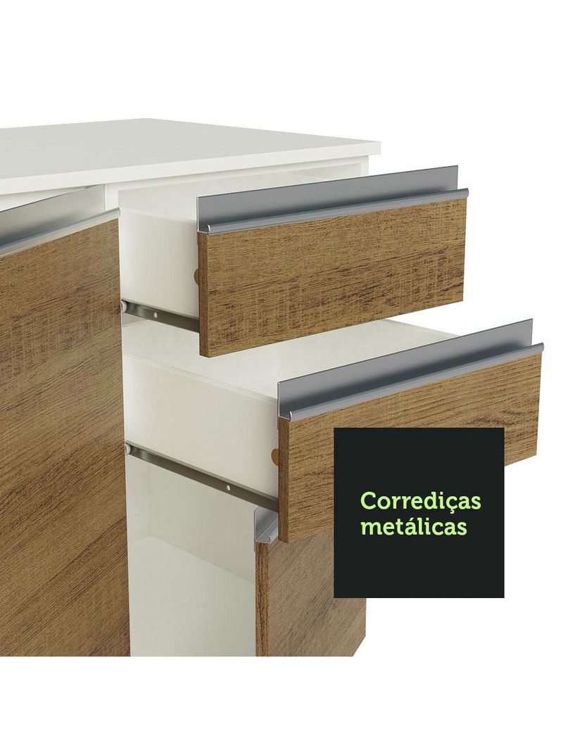 Armário de cozinha completa 100% mdf 250cm smart madesa 03