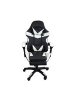 Cadeira Gamer Stillus Ergonômica Com Apoio Para Os Pés Preto E Branco