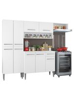 Armário de cozinha compacta branco emilly top madesa