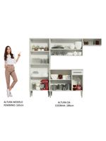Armário de cozinha compacta branco emilly top madesa