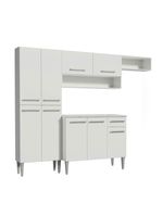 Armário de cozinha compacta branco emilly top madesa