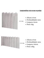 Cabeceira Painel Cama Solteiro Box Nuvem Suede Sandy 90 Cm :cinza Claro
