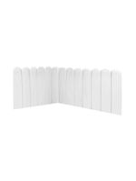 Cabeceira Painel Cama Solteiro Box Nuvem Suede Sandy 90 Cm :branco