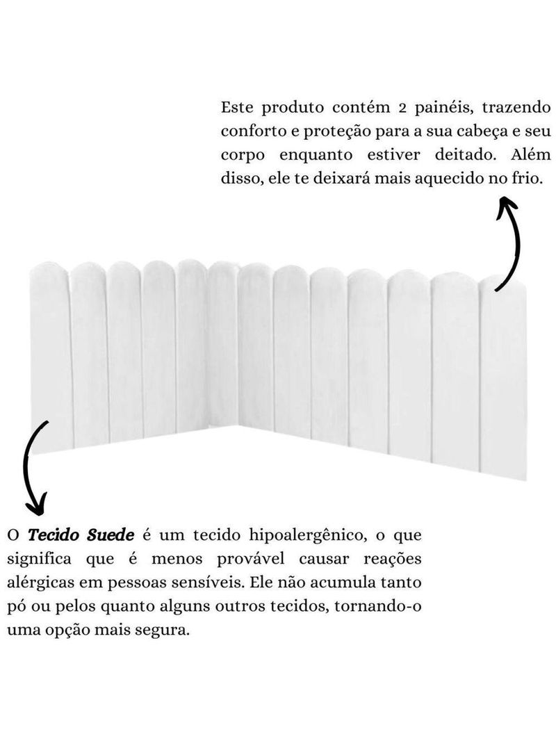Cabeceira Painel Cama Solteiro Box Nuvem Suede Sandy 90 Cm :branco