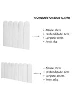 Cabeceira Painel Cama Solteiro Box Nuvem Suede Sandy 90 Cm :branco