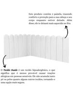 Cabeceira Painel Cama Queen Box Nuvem Suede Sandy 160 Cm Cor:branco