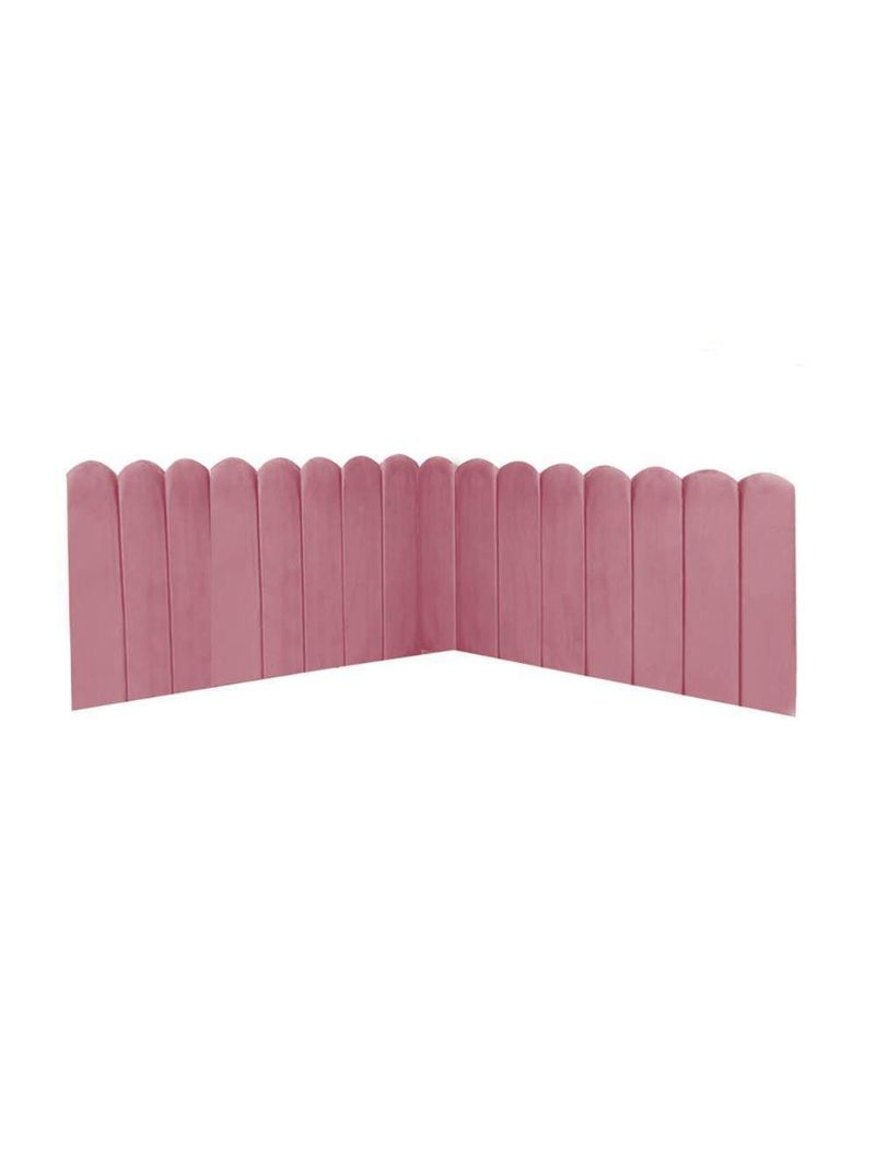 Cabeceira Painel Cama Queen Box Nuvem Suede Sandy 160 Cm Cor:rosa
