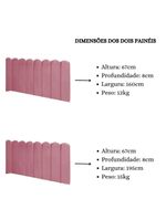 Cabeceira Painel Cama Queen Box Nuvem Suede Sandy 160 Cm Cor:rosa