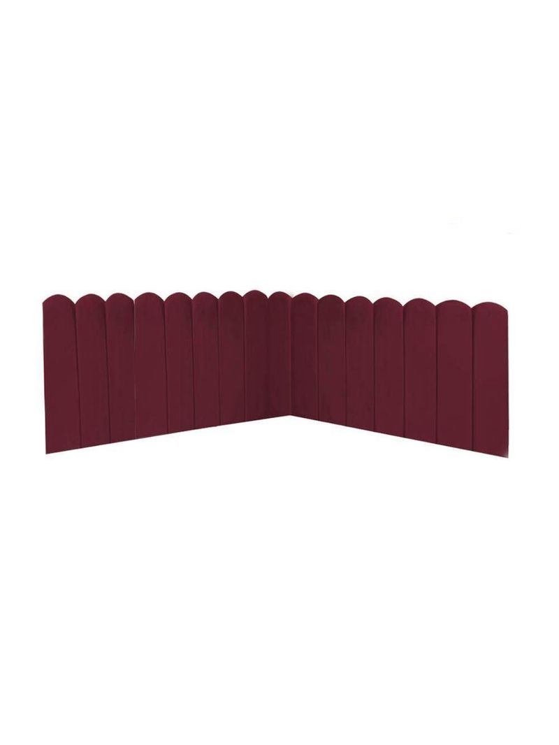 Cabeceira Painel Cama Queen Box Nuvem Suede Sandy 160 Cm Cor:bordô