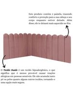 Cabeceira Painel Cama Queen Box Nuvem Suede Sandy 160 Cm Cor:rosê
