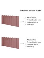 Cabeceira Painel Cama Queen Box Nuvem Suede Sandy 160 Cm Cor:rosê