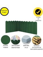 Cabeceira Painel Cama Queen Box Nuvem Suede Sandy 160 Cm Cor:verde