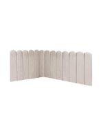 Cabeceira Painel Cama King Box Nuvem Suede Sandy 195 Cm Cor:bege