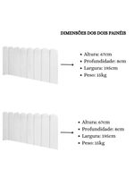 Cabeceira Painel Cama King Box Nuvem Suede Sandy 195 Cm Cor:branco
