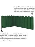Cabeceira Painel Cama Casal Box Nuvem Suede Sandy 140 Cm Cor:verde