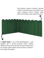 Cabeceira Painel Cama King Box Nuvem Suede Sandy 195 Cm Cor:verde