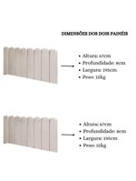Cabeceira Painel Cama King Box Nuvem Suede Sandy 195 Cm Cor:bege