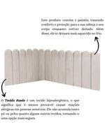 Cabeceira Painel Cama Queen Box Nuvem Suede Sandy 160 Cm Cor:bege