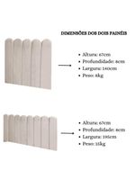 Cabeceira Painel Cama Casal Box Nuvem Suede Sandy 140 Cm :bege