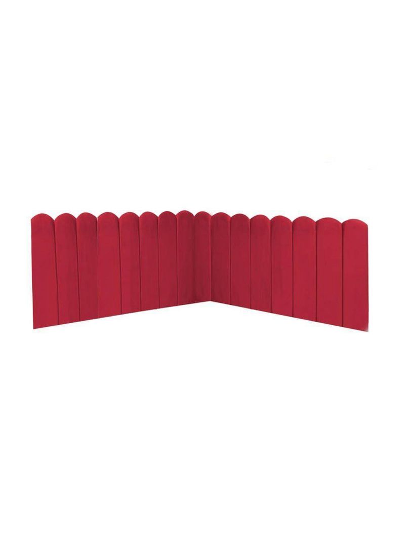 Cabeceira Painel Cama Queen Box Nuvem Suede Sandy 160 Cm Cor:vermelho