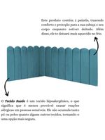 Cabeceira Painel Cama Queen Box Nuvem Suede Sandy 160 Cm Cor:azul Turquesa
